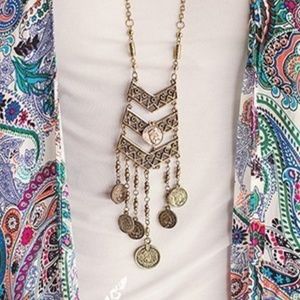 Antique Tribal Coin Necklace